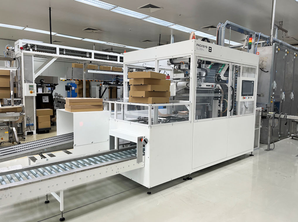 Neue Packmaschine fÃ¼r Tubenlinie 7