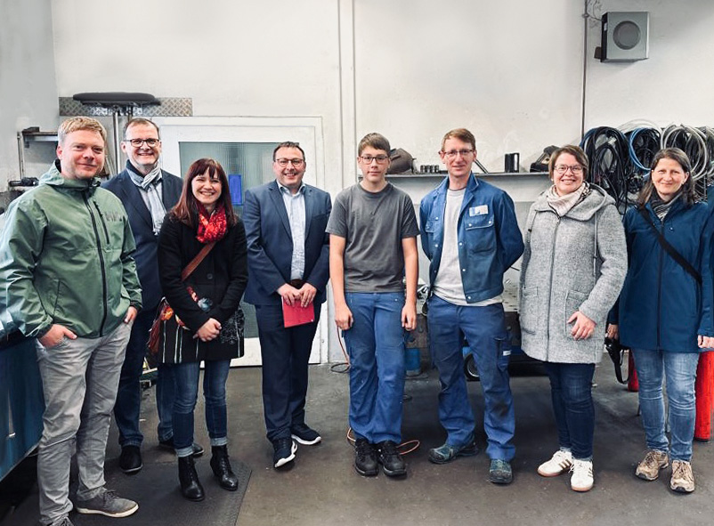 Praxisinitiative der OS Pausa –  Besuch der Landtagsabgeordneten Juliane Pfeil