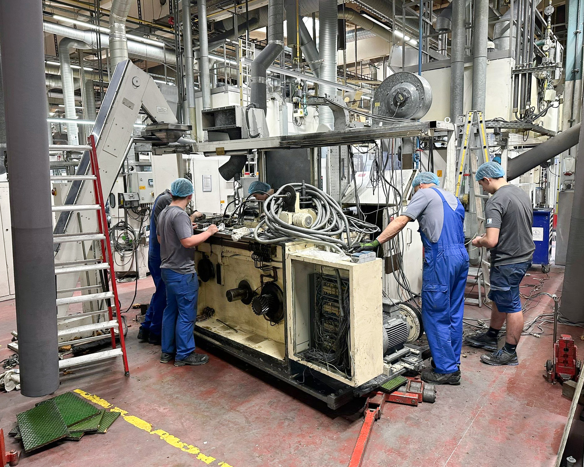 Pressenaustausch in Rekordzeit